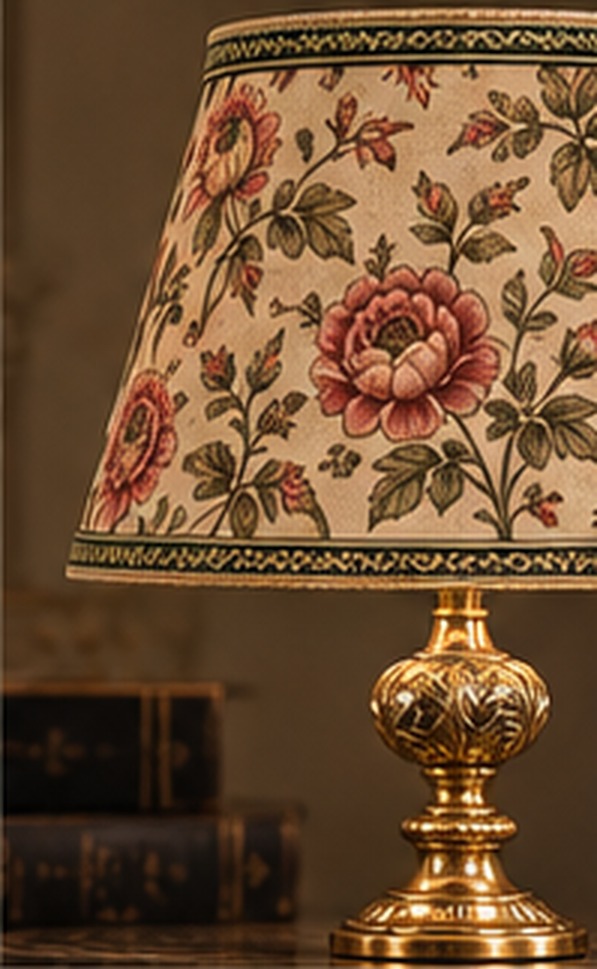 The Heirloom Floral — Supporting pattern lampshade by Snowball Atelier